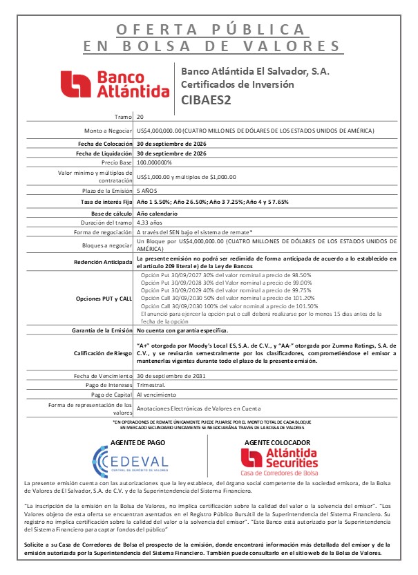 3. Modelo Colocación CIBAES2 20