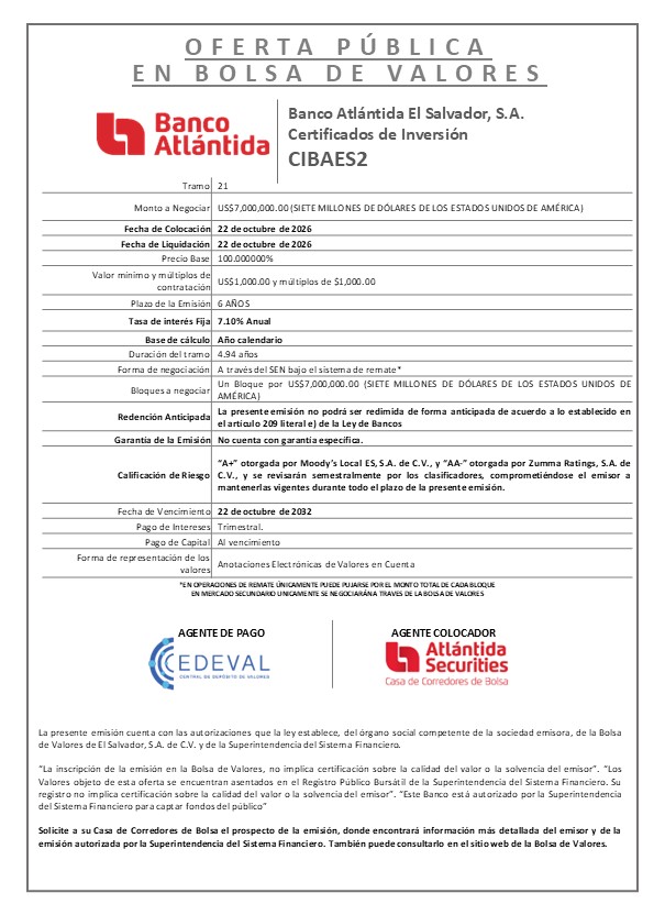 3. Modelo Colocación CIBAES2 21