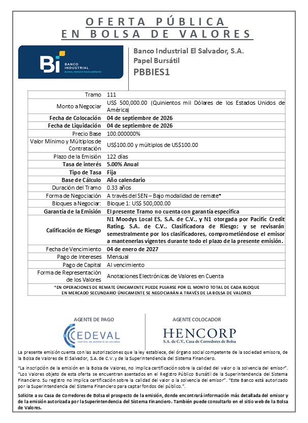 AVISO COLOCACION PBBIES1 T111