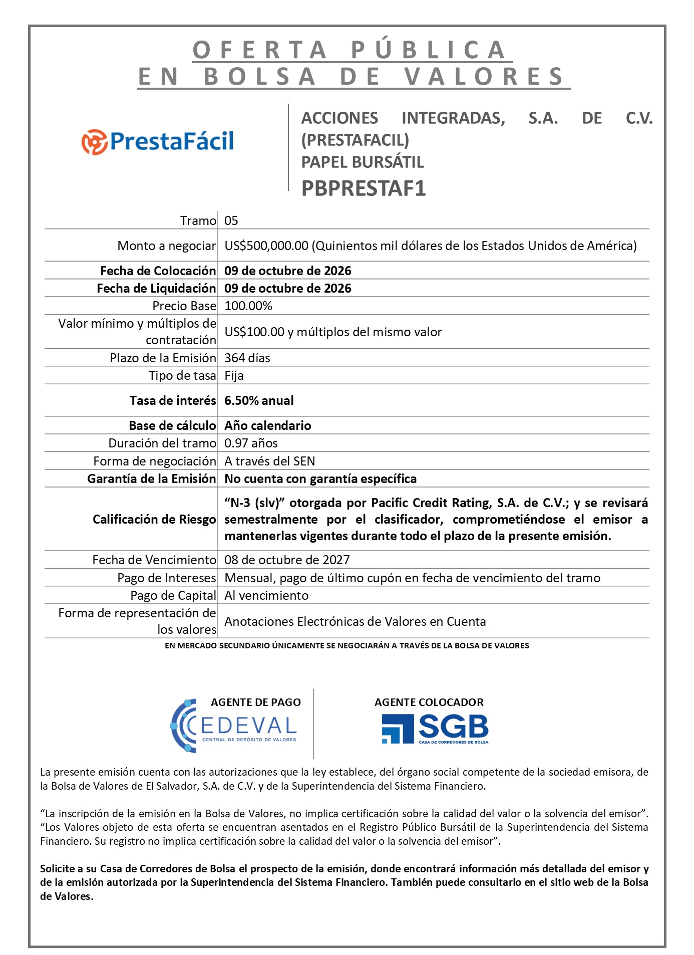AVISO COLOCACION PBPRESTAF1 T 5