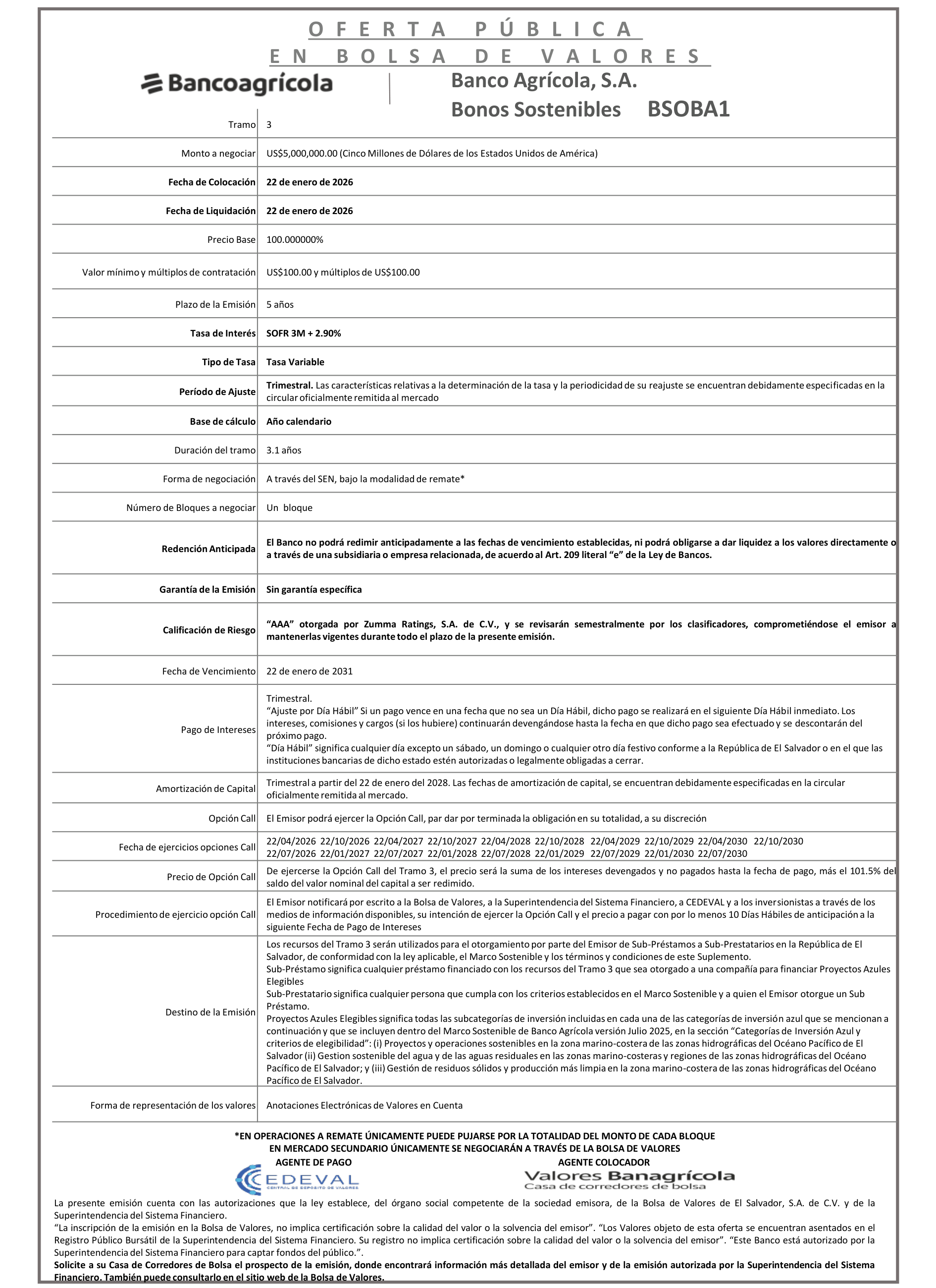 AVISO COLOCACIÓN BSOBA1 Tramo 3