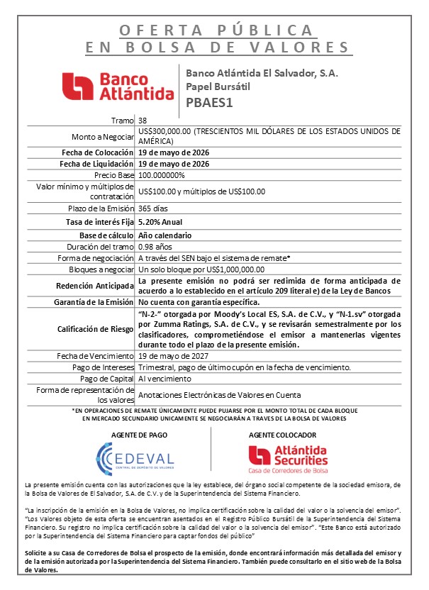 AVISO COLOCACIÓN PBAES1 T38