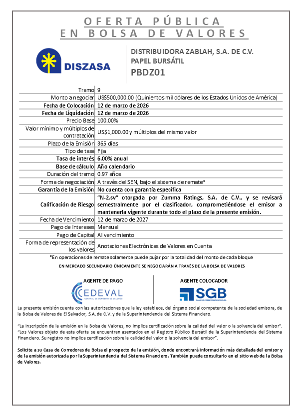AVISO COLOCACIÓN PBDZ01 T9