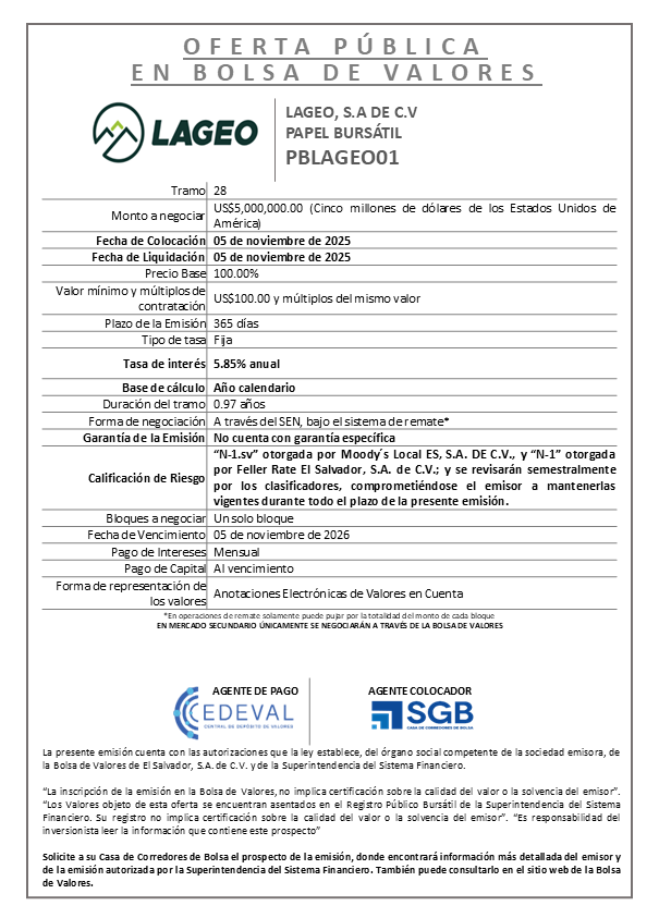 AVISO COLOCACIÓN PBLAGEO01 T28