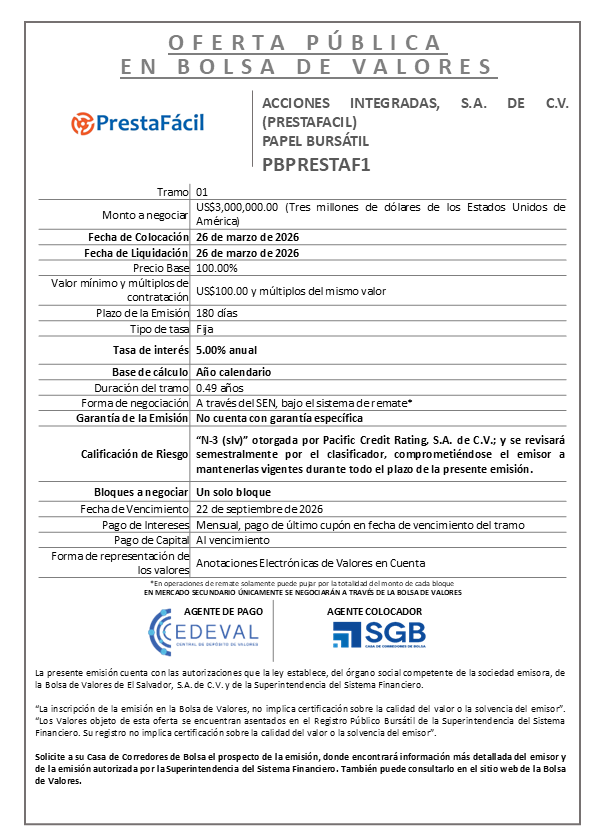 AVISO COLOCACIÓN PBPRESTAF1 T1