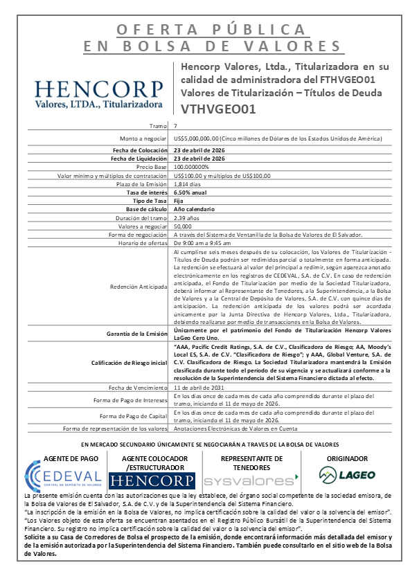 AVISO COLOCACIÓN VTHVGEO01 T7