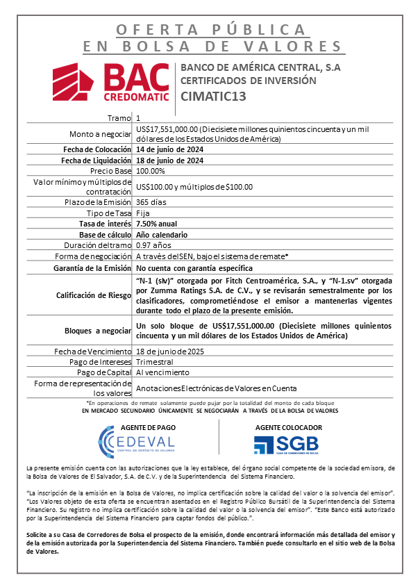 AVISO COLOCACION CIMATIC13 T 1