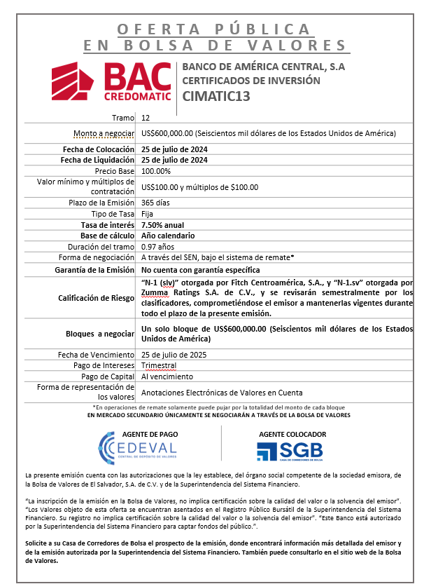 AVISO COLOCACION CIMATIC13 T 12