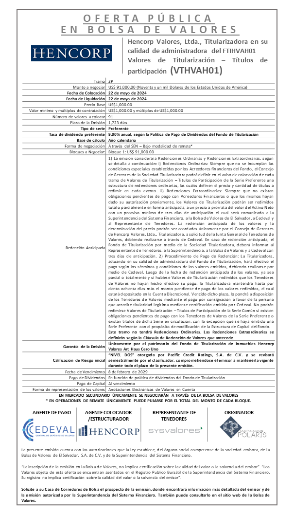 AVISO COLOCACION FTIHVAH01 T 2