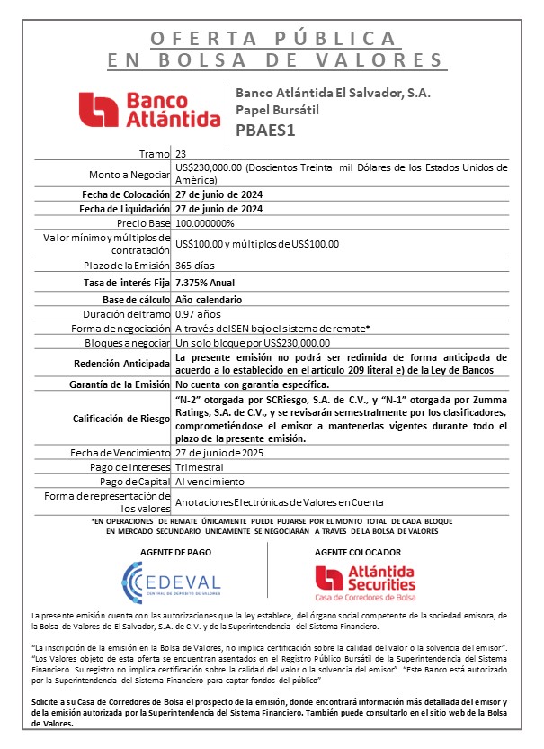 AVISO COLOCACION PBAES1 T 23