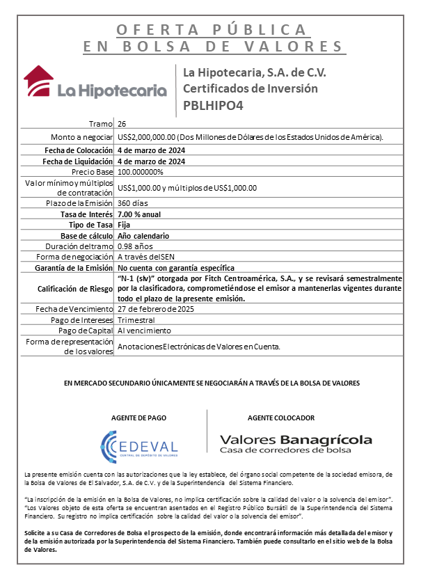 AVISO COLOCACION PBLHIPO4 T 26