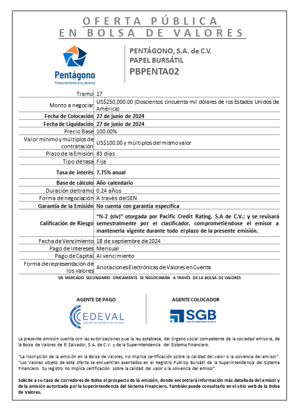 AVISO COLOCACION PBPENTA02 T 17