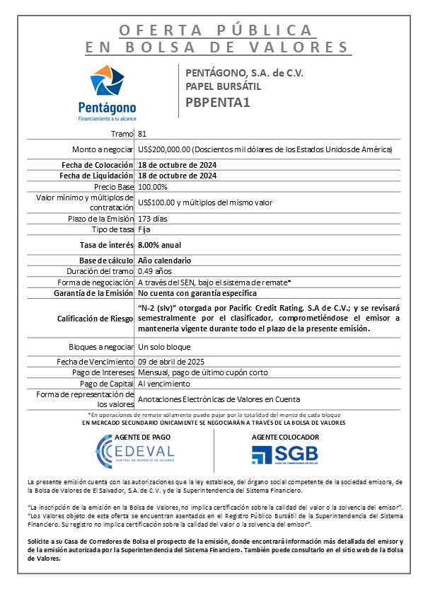 AVISO COLOCACION PBPENTA1 T 81
