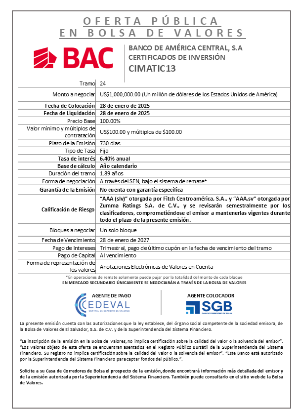 AVISO COLOCACION CIMATIC13 T 24