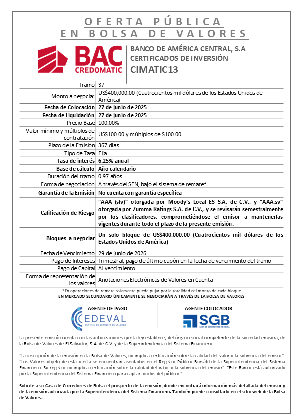 AVISO COLOCACION CIMATIC13 T 37