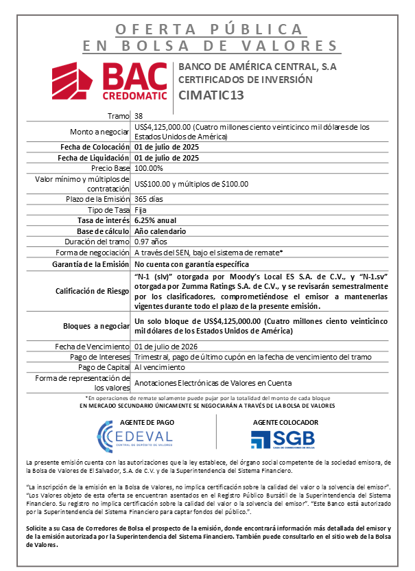 AVISO COLOCACION CIMATIC13 T 38