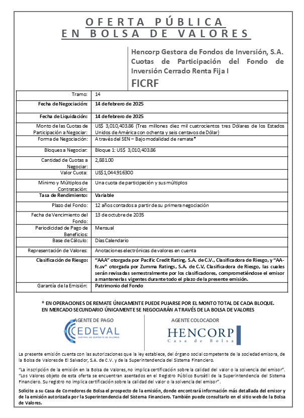 AVISO COLOCACION FICRF T 14