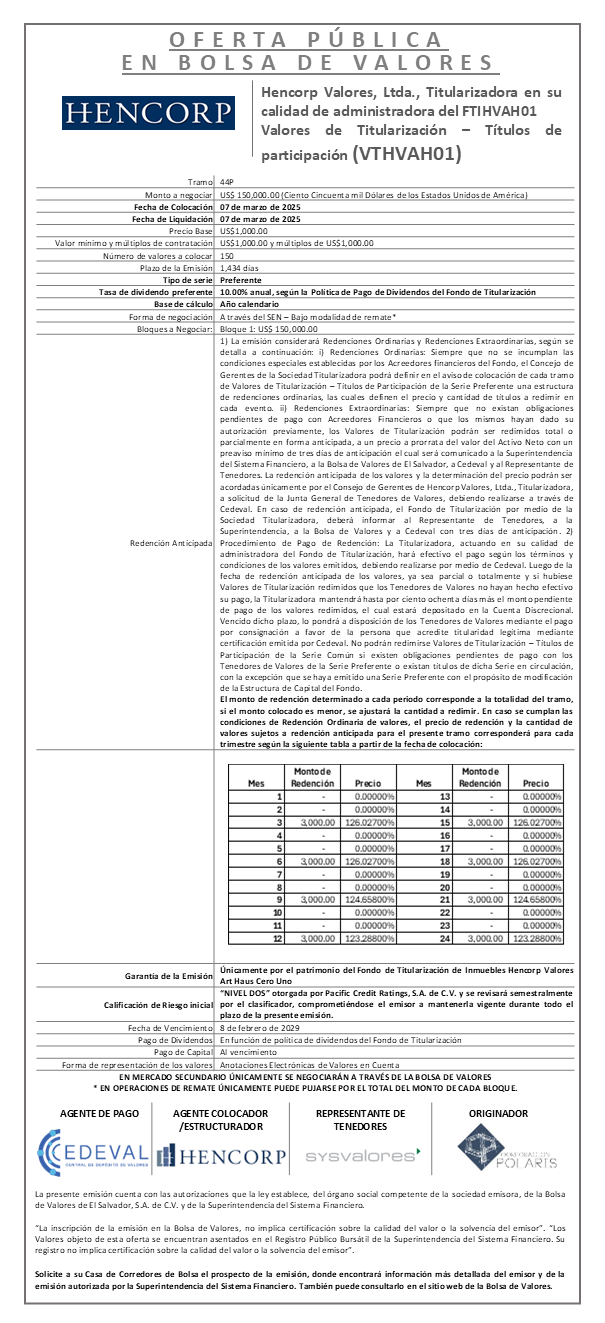 AVISO COLOCACION FTIHVAH01 T 44