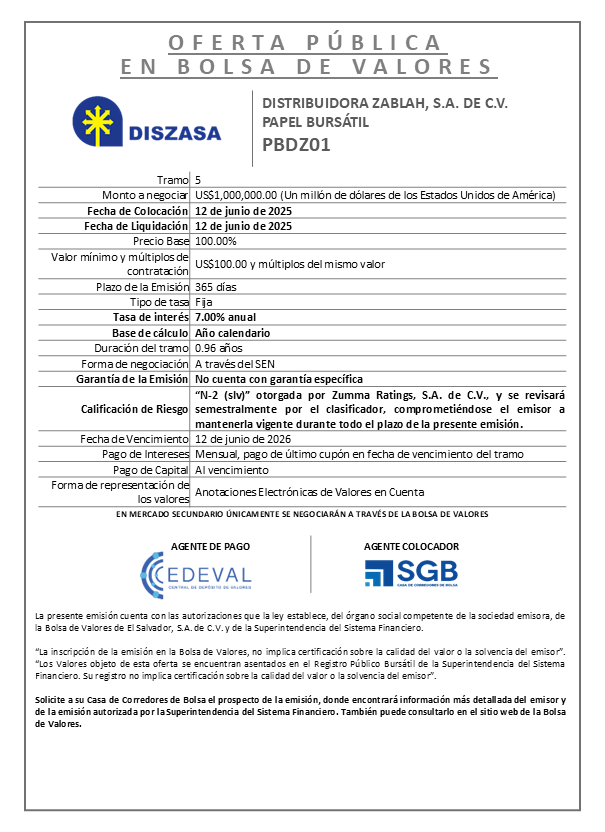 AVISO COLOCACION PBDZ01 T 5