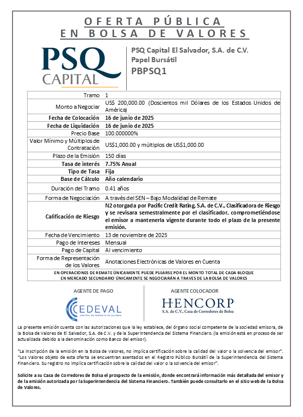 AVISO COLOCACION PBPSQ1 T 1