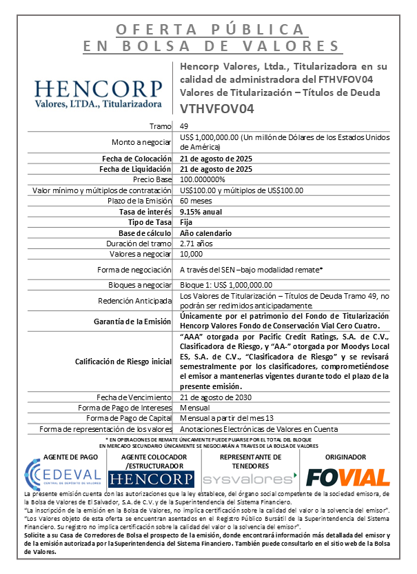 AVISO COLOCACION VTHVFOV04 T 49