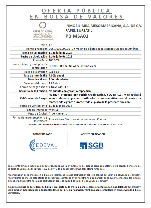 AVISOCOLOCACION PBIMSA01 T17
