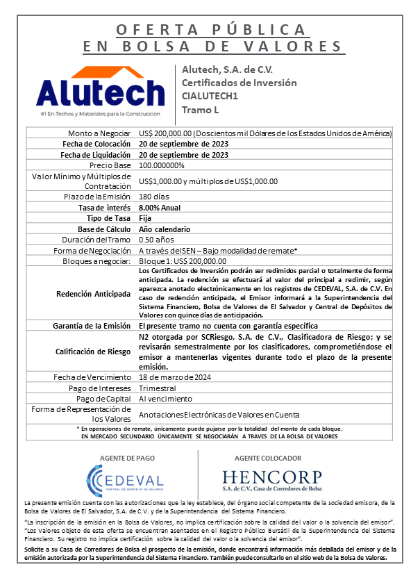 AVISO COLOCACION CIALUTECH1 T L