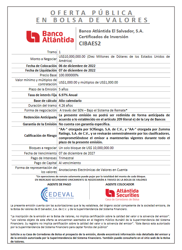 AVISO COLOCACION CIBAES2 T1