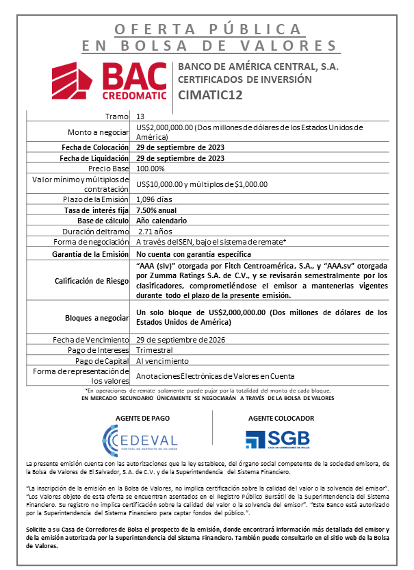 AVISO COLOCACION CIMATIC12 T 13