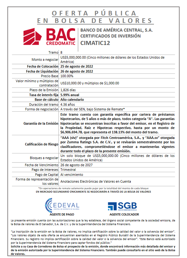 AVISO COLOCACION CIMATIC12 T 8