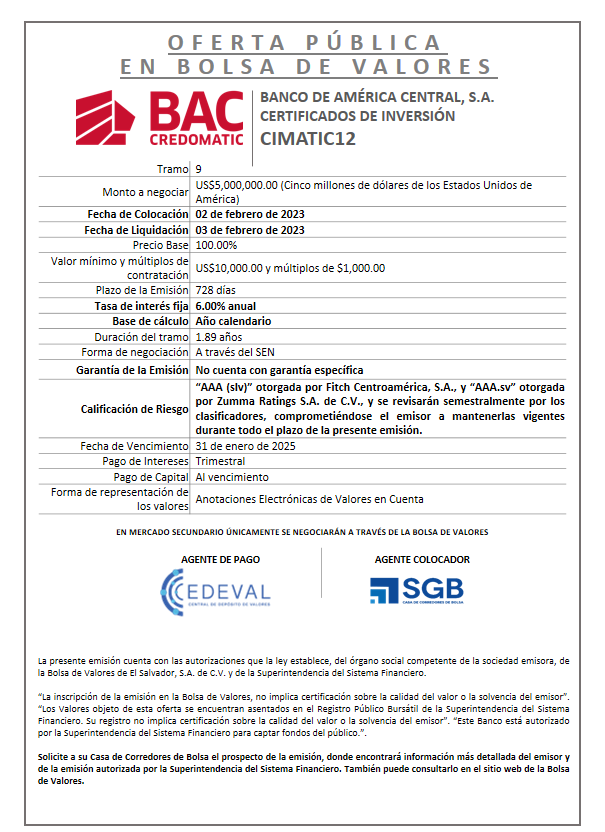 AVISO COLOCACION CIMATIC12 T 9