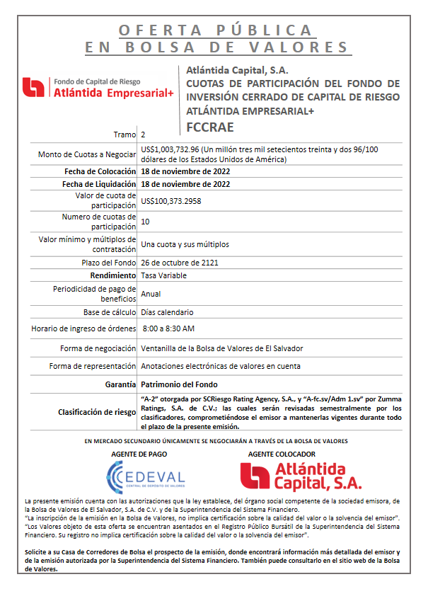 AVISO COLOCACION FCCRAE T2