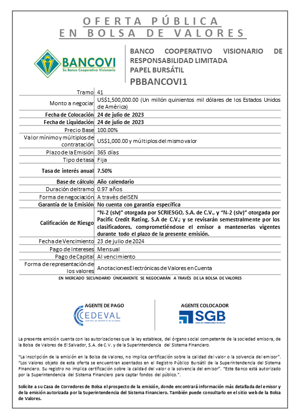 AVISO COLOCACION PBBANCOVI1 T 41