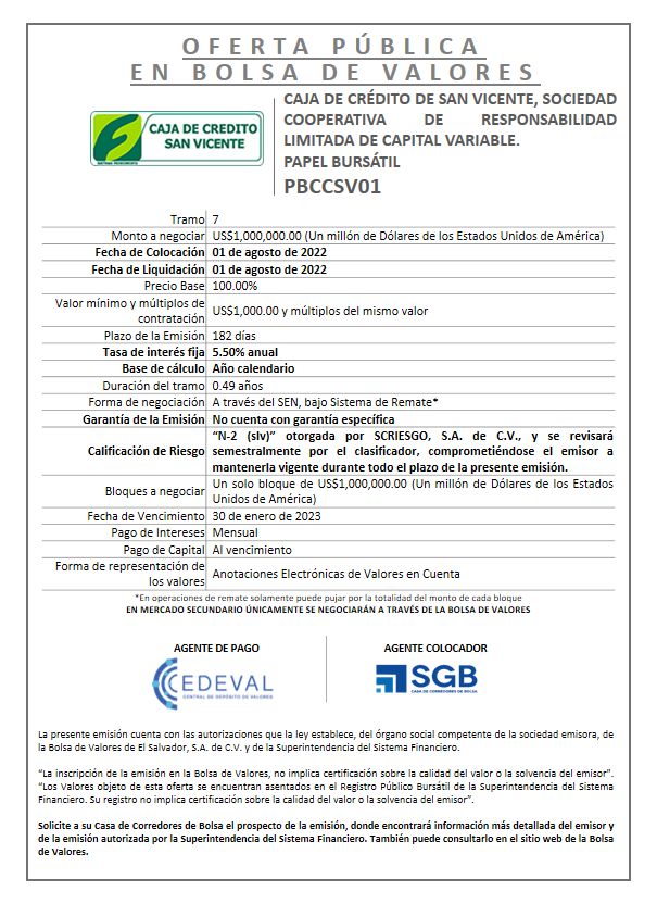 AVISO COLOCACION PBCCSV01 T7
