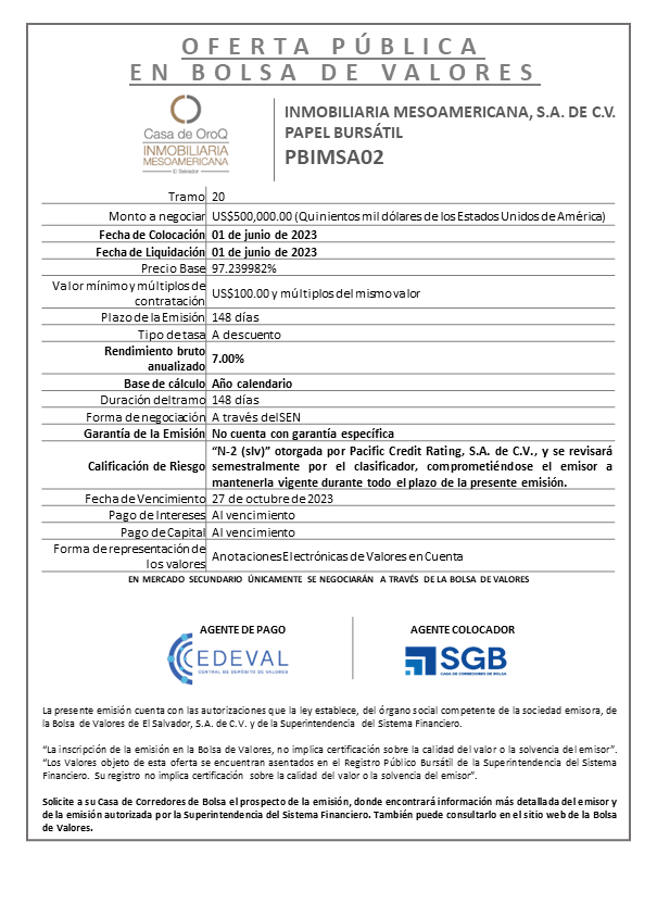 AVISO COLOCACION PBIMSA02 t 20