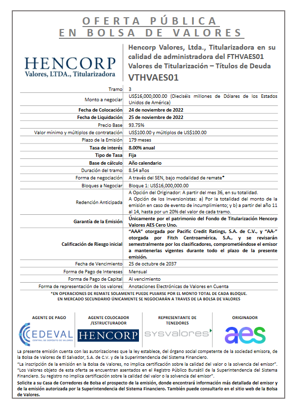 AVISO COLOCACION VTHVAES01 T3