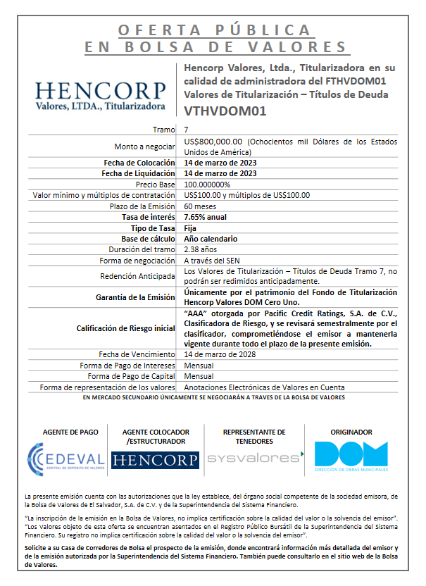 AVISO COLOCACION VTHVDOM01 T 7