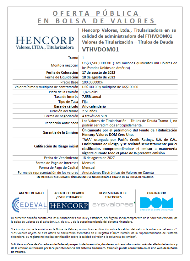 AVISO COLOCACION VTHVDOM01 T1