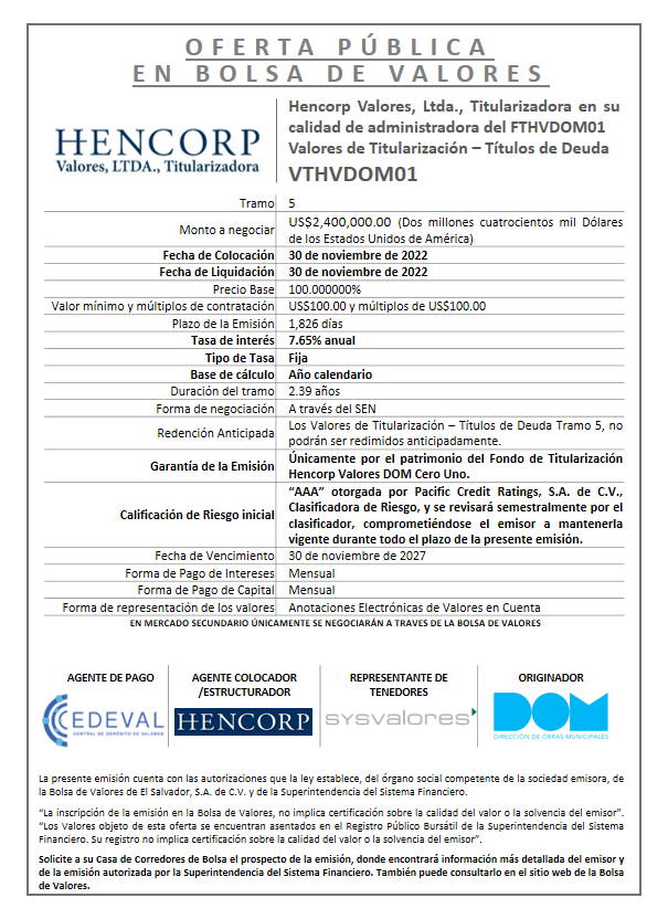 AVISO COLOCACION VTHVDOM01 T5 NUEVO