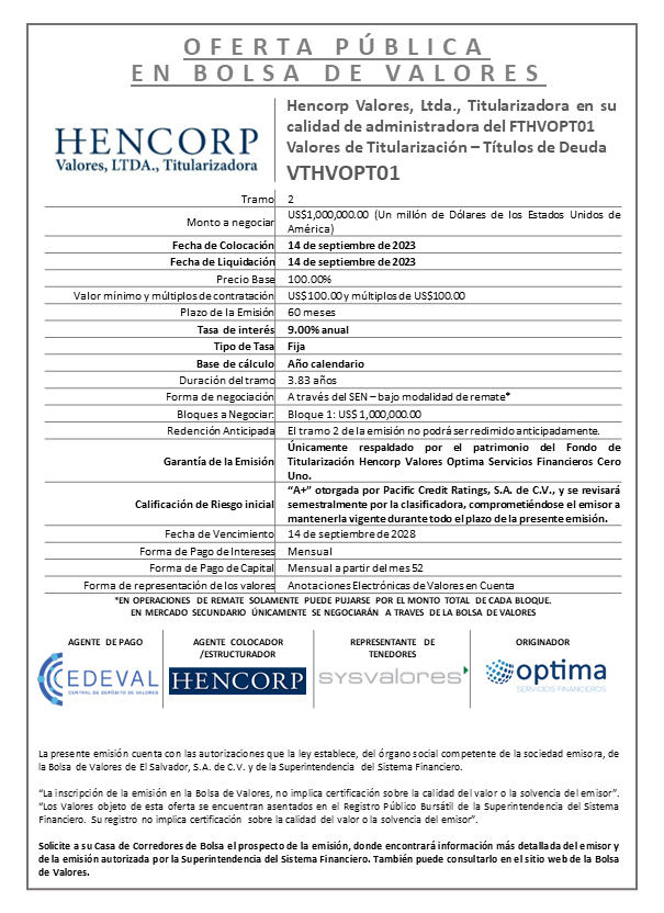AVISO COLOCACION VTHVOPT01 T 2 mod